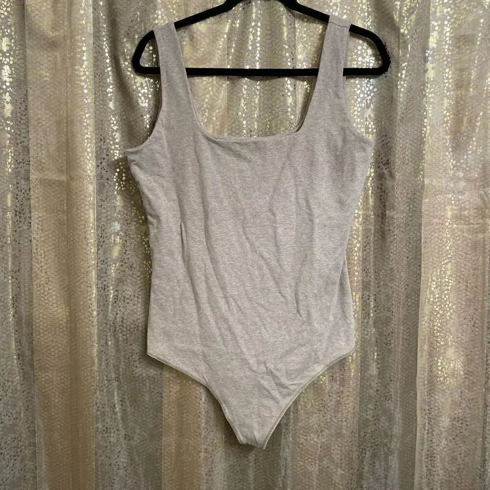 Abercrombie & Fitch Brown Cotton Seamless Fabric Tank Bodysuit, XXL